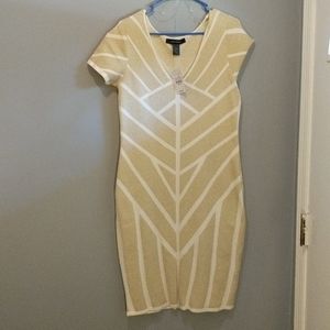 Gold/White party dress